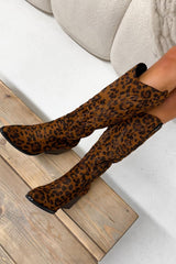ALBA Cowboy Western Boots - Leopard