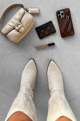 ALBA Cowboy Western Boots - Beige-7