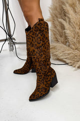 ALBA Cowboy Western Boots - Leopard - 3