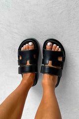 AMARI Chunky Gladiator Strap Sandal - Black