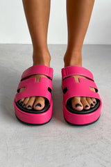 AMARI Chunky Gladiator Strap Sandal - Pink - 2