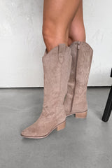DAKOTA Cowboy Western Boots - Taupe - 2