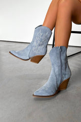 DENVER Western Cowboy Boots - Blue