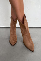 DENVER Western Cowboy Boots - Camel - 1