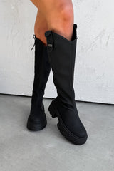 GIGI Chunky Platform Boots - Black - 3