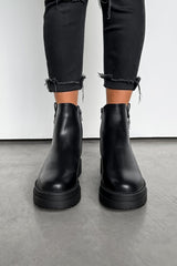 HARPER Chelsea Ankle Boots - Black PU - 3
