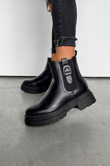 HARPER Chelsea Ankle Boots - Black PU - 2