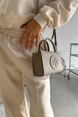 Hooded Sweatshirt And Wide Leg Jogger Set - Beige