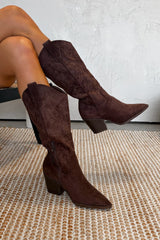 KATE Cowboy Western Boots - Brown - 1