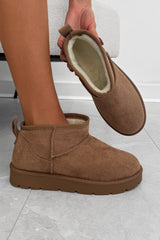 KIKO Ultra Mini Ankle Boots - Mocha - 2