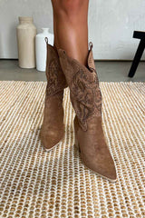 MAVERICK Cowboy Western Boots - Camel - 5