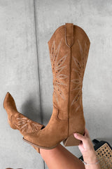 MICHIGAN Cowboy Western Boots - Camel - 4