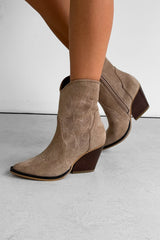 NIA Western Cowboy Boots - Taupe - 2