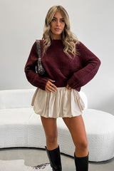 Puffball Mini Skirt - Beige - 5