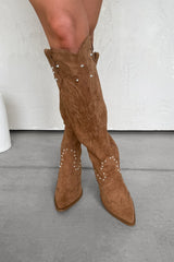 SHOWDOWN Cowboy Western Boots - Camel - 3