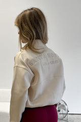 Santa Monica Half Zip Sweatshirt - Beige - 2