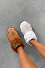 TAMARA Mini Platform Ankle Boots - Beige - 3 - 4