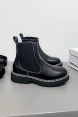 TRIX Chelsea Ankle Boots - Black PU - 3