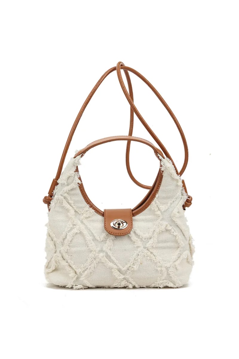 Tote cross body bag - Beige