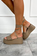 CHLOE Chunky Platform Sandals - Mocha PU - 1