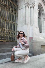 MACEY Chunky Platform Sandals - Beige PU 1