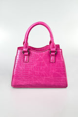 Mini Tote Bag - Pink Croc - 2