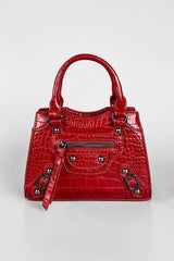 Mini Tote Bag - Red Croc - 2
