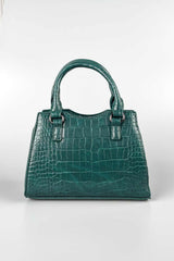 Mini Tote Bag - Green Croc - 3