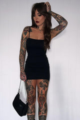 Motel Rocks Sambre Mini Dress - Black 2