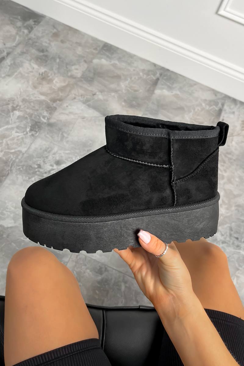 NOA Ultra Mini Platform Ankle Boots - Black