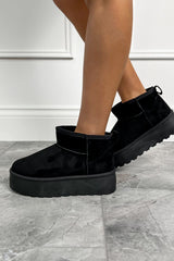 NOA Ultra Mini Platform Ankle Boots - Black - 1
