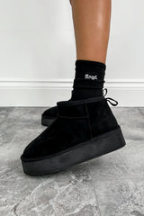 QUINN Ultra Mini Platform Ankle Boots - Black - 2