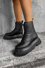 RAPTOR Panelled Ankle Boots - Black -9