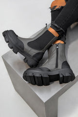 REMAIN Chunky Ankle Boots - Khaki 3