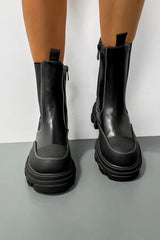 RIOT Chunky Mid Boots - Black - 3