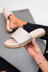 ROCIA Slip on Sandals - Nude