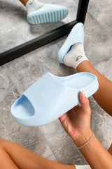 RUN IT Flat Slider Sandals - Blue