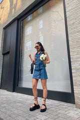 SHANIA Toe post Chunky Sandals - Black PU 2