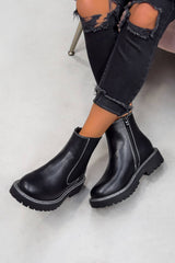 TRIX Chelsea Ankle Boots - Black PU - 2