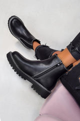 TRIX Chelsea Ankle Boots - Black PU - 1