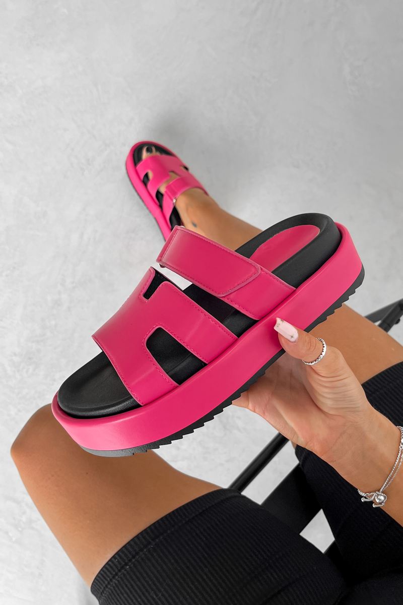 AMARI Chunky Gladiator Strap Sandal - Pink