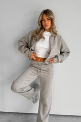 Bomber Jacket Jogger Tracksuit Set - Black - 3