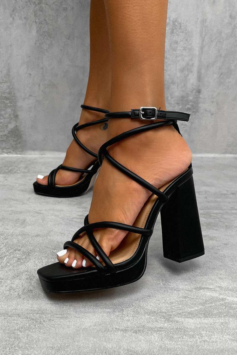 COSMIC Chunky Platform Heels - Black