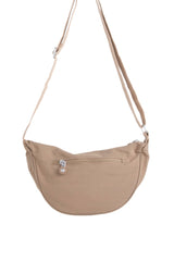 Cross Body Nylon Bag - Beige - 2