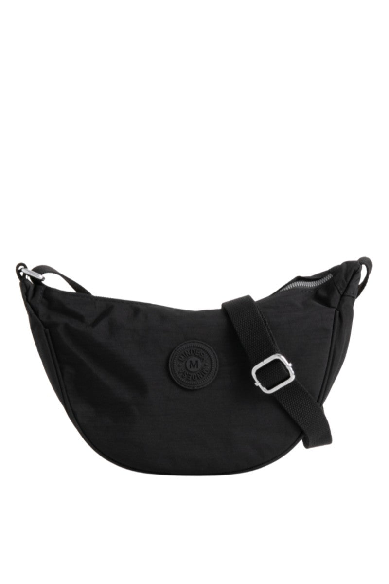 Cross Body Nylon Bag - Black