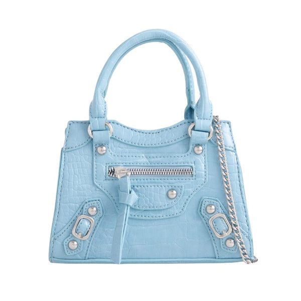 Light shop blue handbag