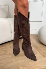 DAKOTA Cowboy Western Boots - Brown