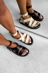 DELTA Chunky Buckle Gladiator Sandals - Multi
