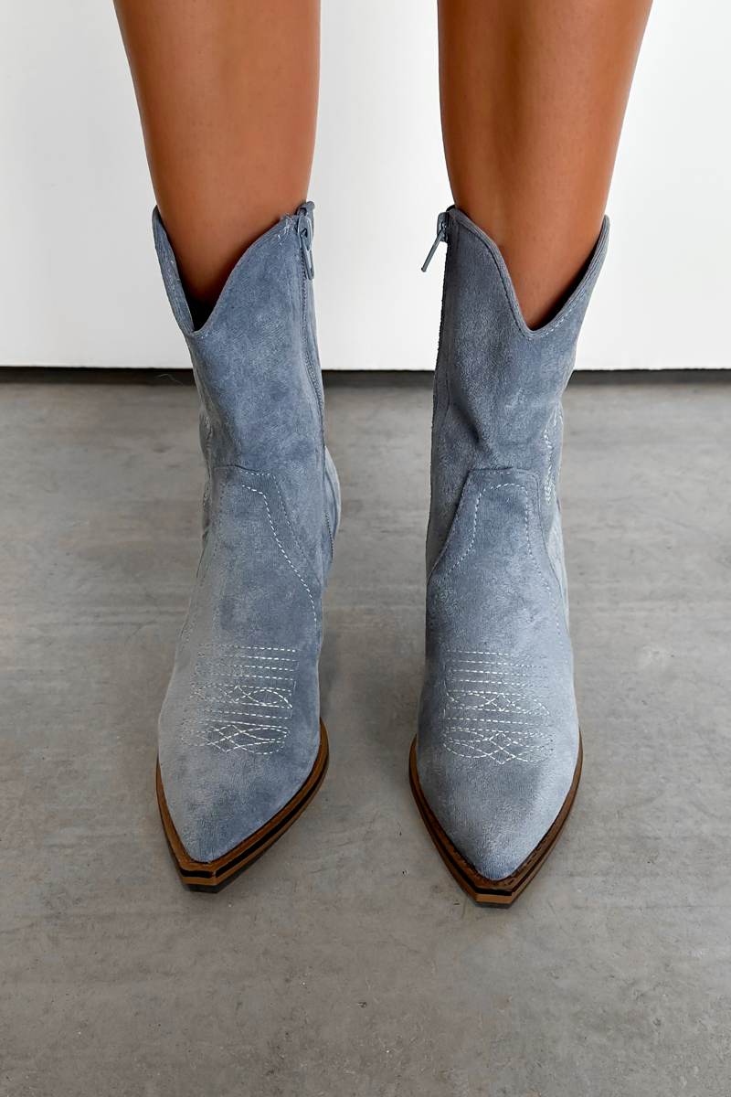 DENVER Western Cowboy Boots - Blue - 2