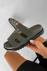 HARLOW Gladiator Strap Sandal - Khaki - 3